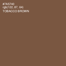 #7A5740 - Tobacco Brown Color Image